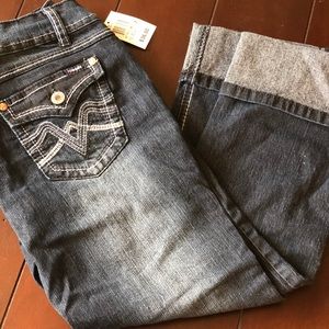 Angels jeans cropped NWT